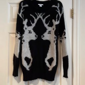 XS Black sweater Mohair mix